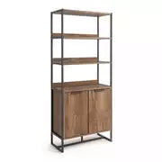 Habitat Nomad 2 Door Display Cabinet - Oak
