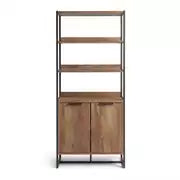 Habitat Nomad 2 Door Display Cabinet - Oak