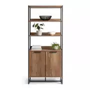 Habitat Nomad 2 Door Display Cabinet - Oak