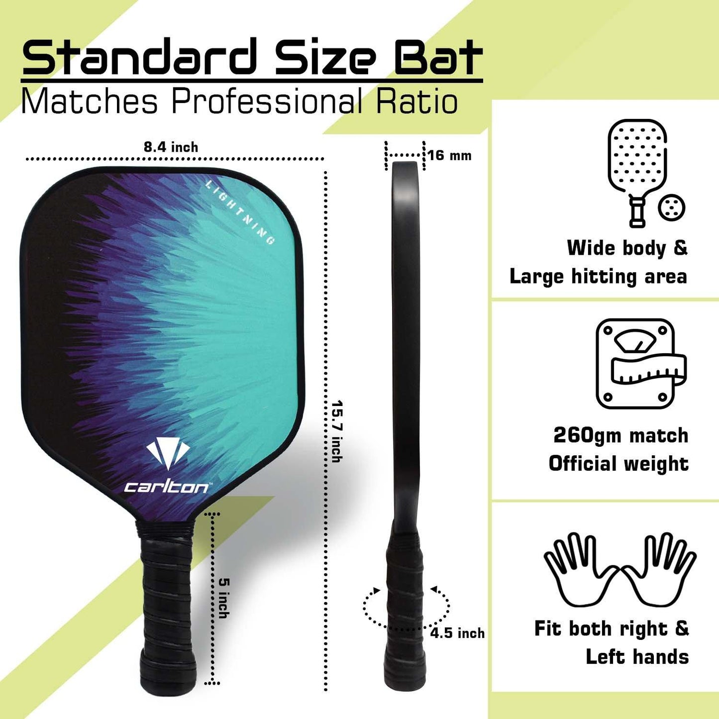 Carlton Lightning Pickle Bat