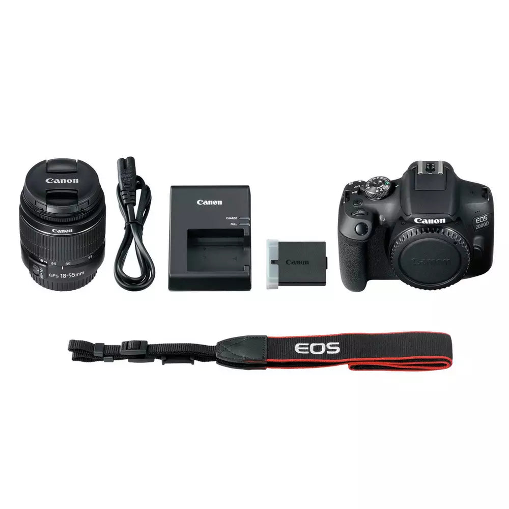 Canon EOS 2000D DSLR Camera with 18-55mm DC Lens