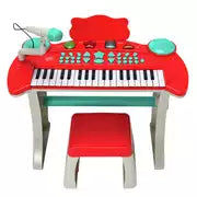 Chad Valley Keyboard Stand and Stool - Red