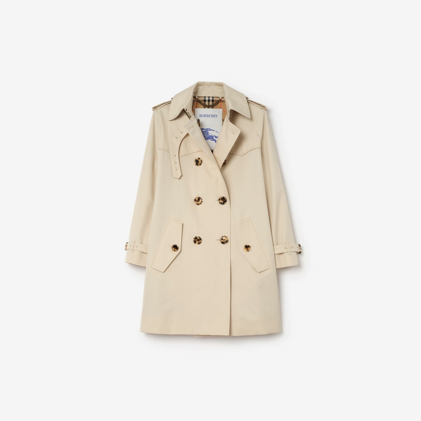 Short Summerside Gabardine Trench Coat