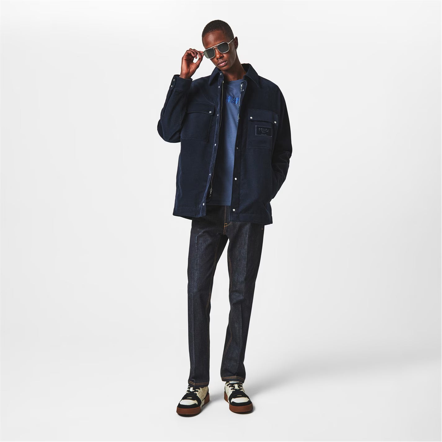 Men's Corduroy Cotton Long Sleeve Coach Jacket