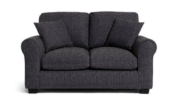 Argos Home Lisbon Fabric 2 Seater Sofa - Charcoal