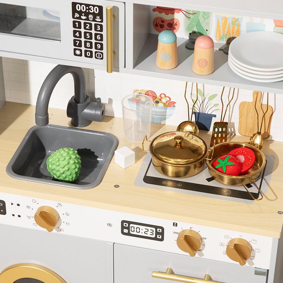 Wooden Deluxe Play Kitchen