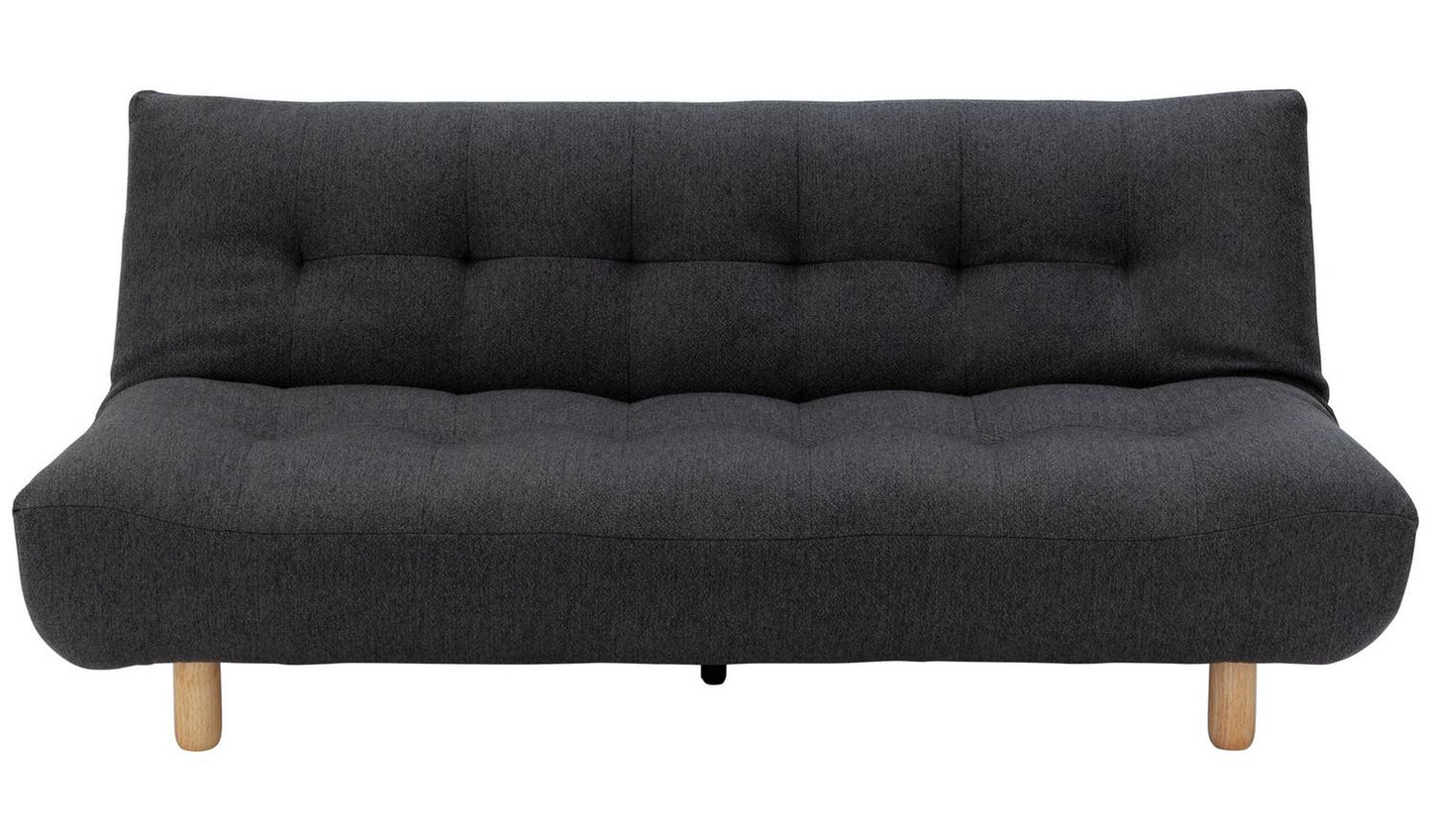 Habitat Kota Boucle 3 Seater ClicClac SofaBed-Charcoal