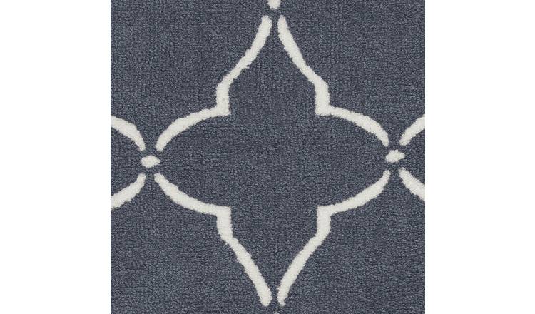 Argos Home Trellis Grey Cut Pile Runner - 66x200cm