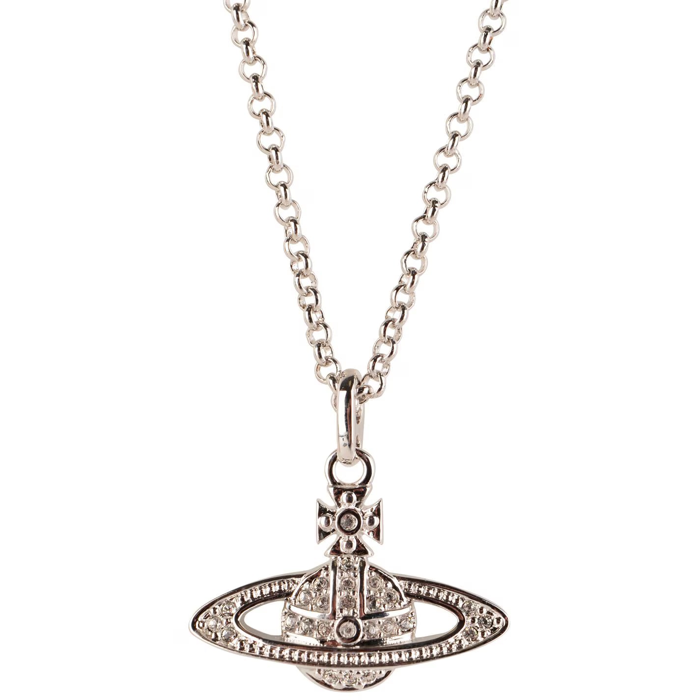 Women's Saturn Orb Pendant Necklace