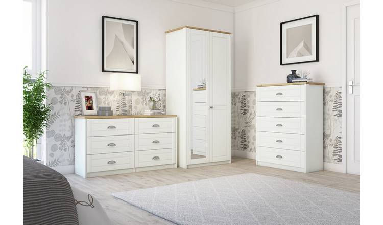 Kielder 5 Drawer Chest - White