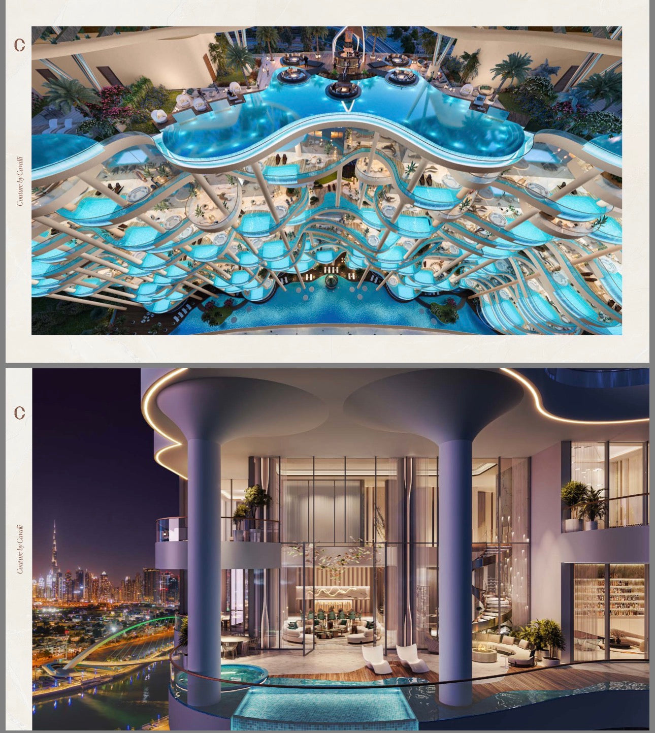 Couture by Cavali — 3 4 5 6 Bedroom Ultra Luxury Residences and Penthouses — Masterpiece Lifestyle Experience — Dubai UAE