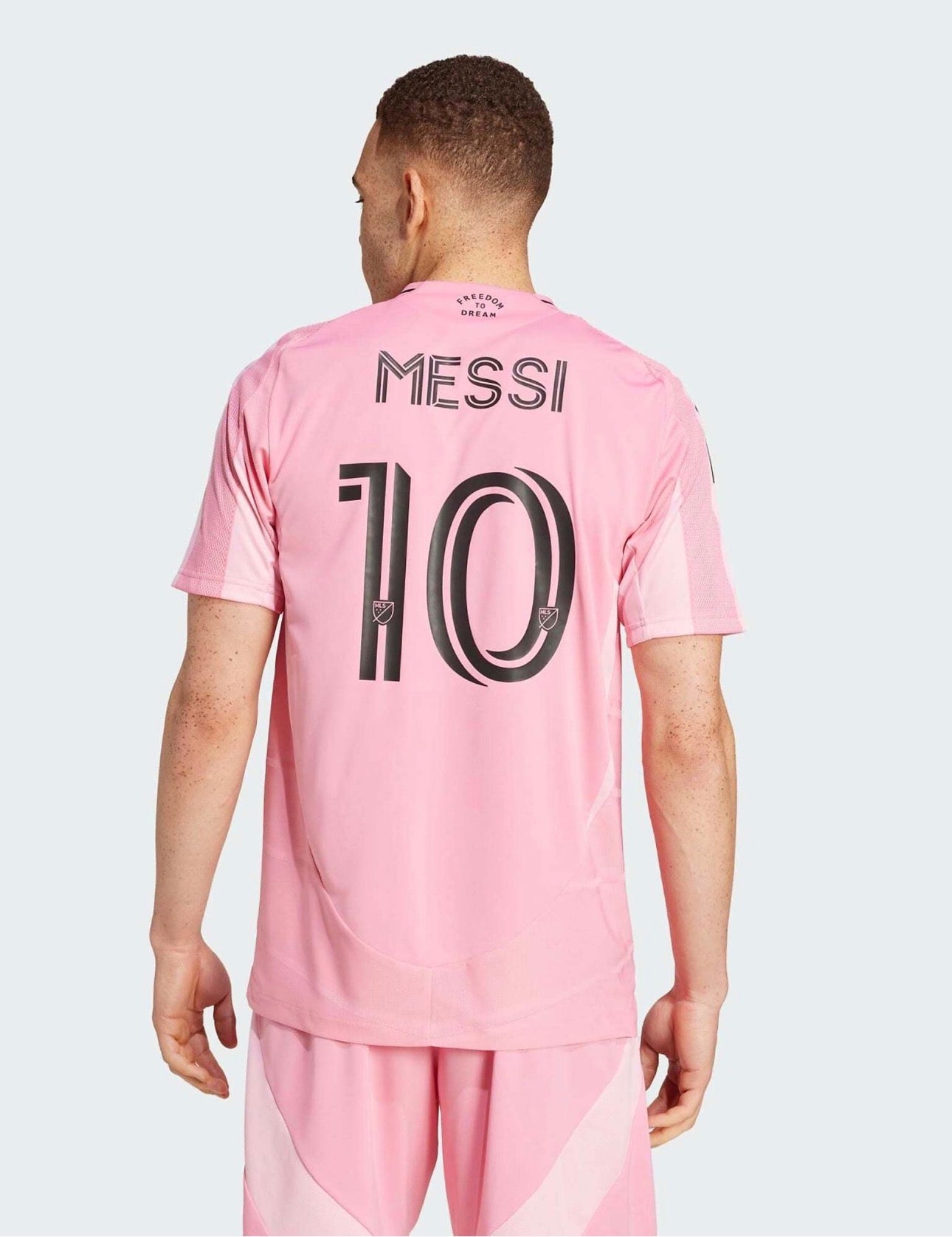adidas performance Inter miami cf 25/26 messi home authentic jersey in easy pink
