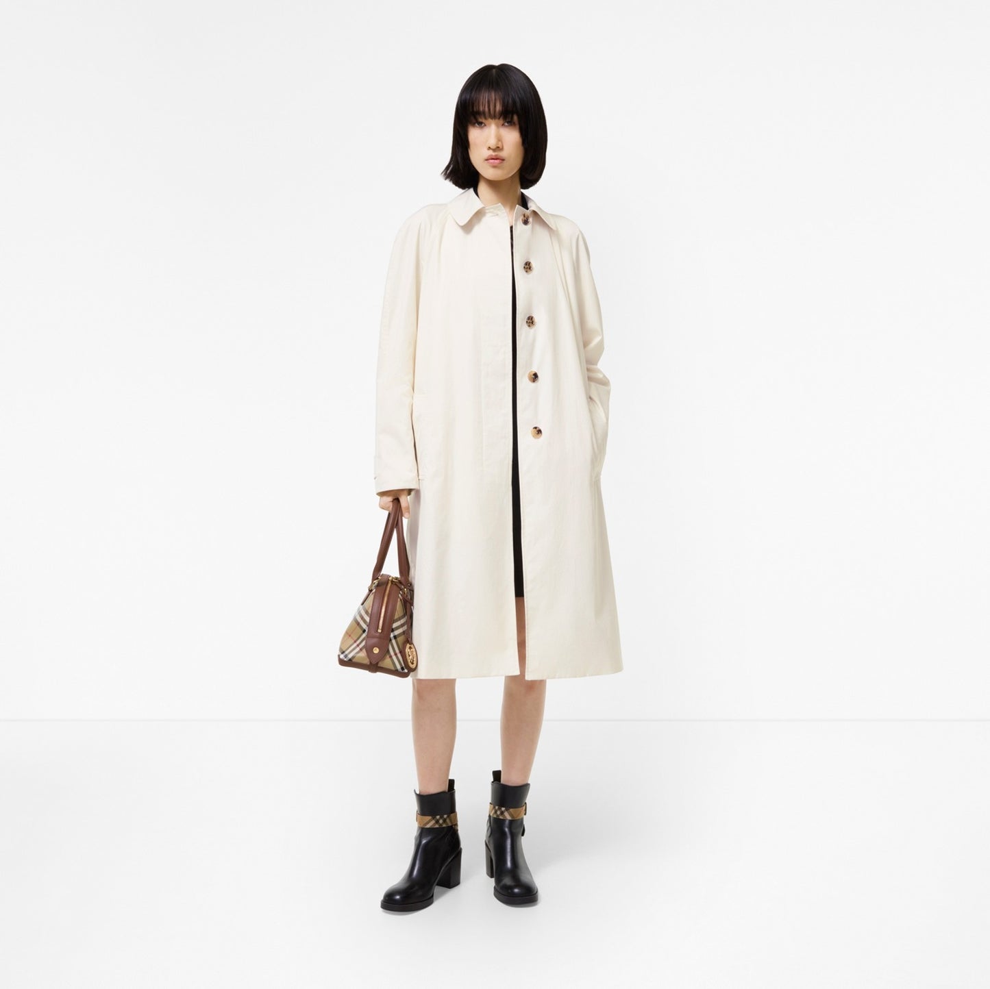 Long Tropical Gabardine Car Coat