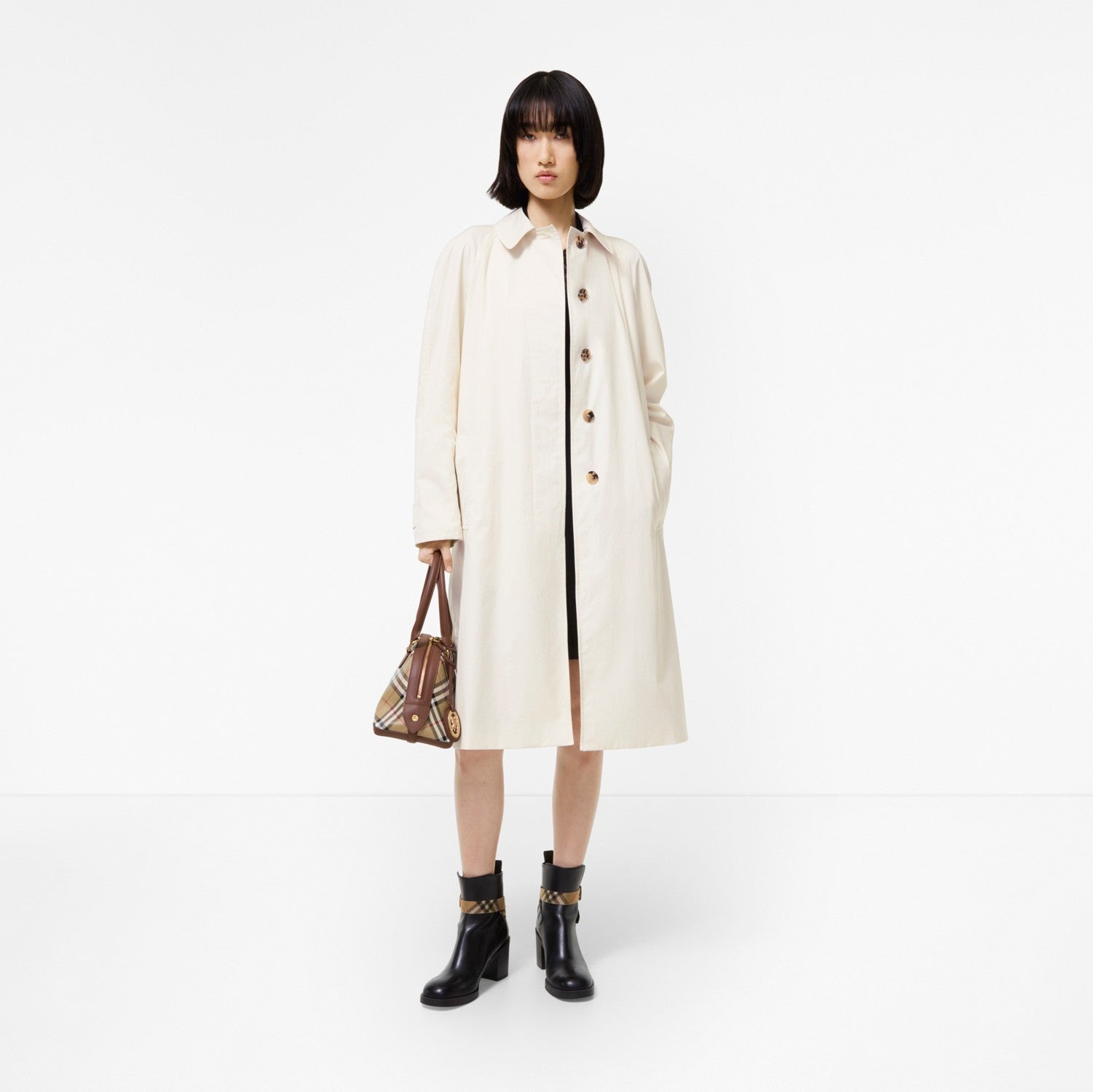 Long Tropical Gabardine Car Coat