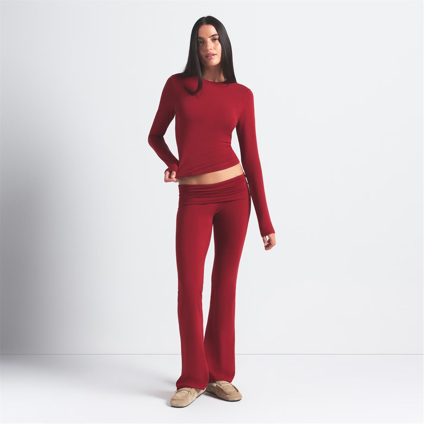 Womens Cotton Jersey Long-Sleeve T-Shirt