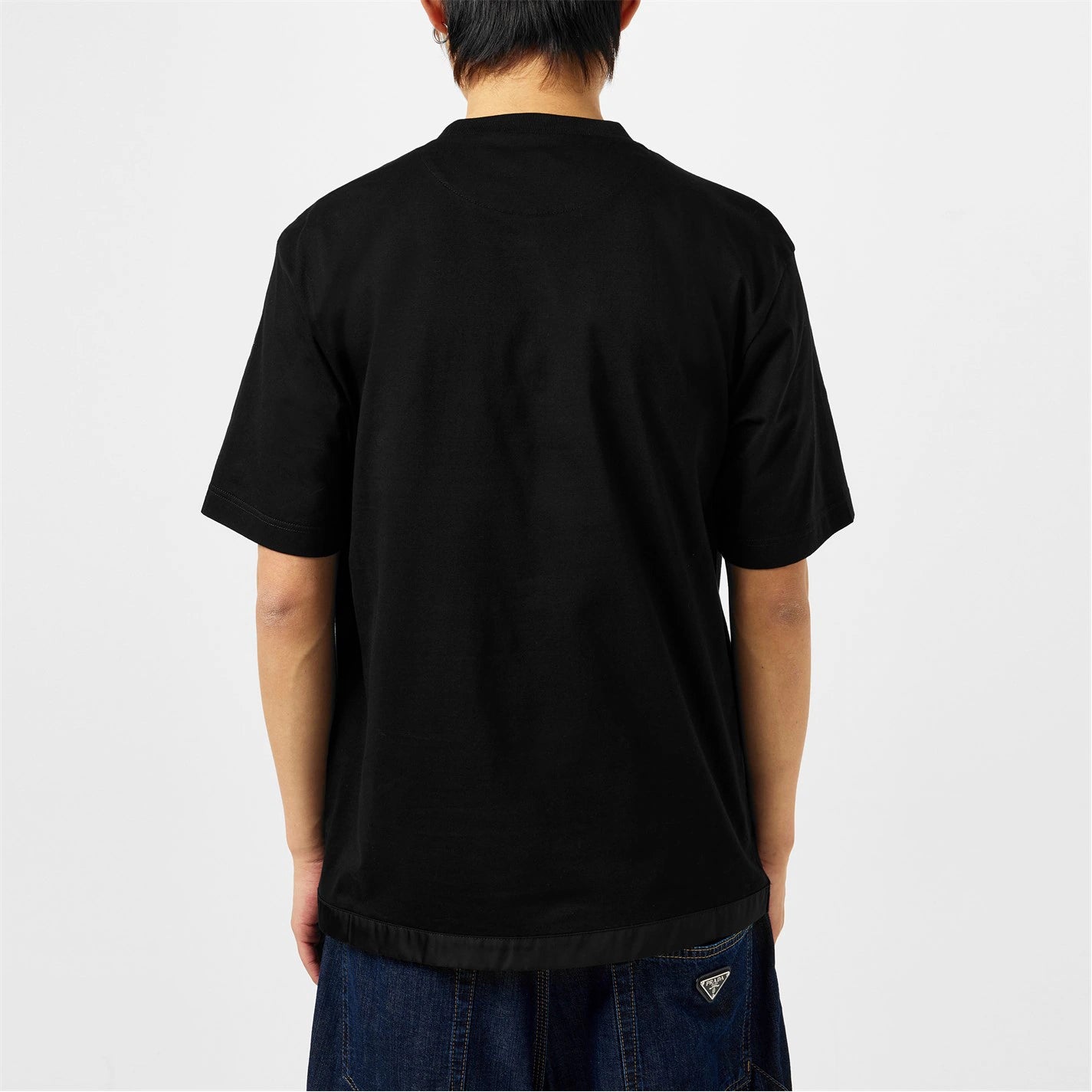 Men'S Plain Cotton Badge Pocket T-Shirt