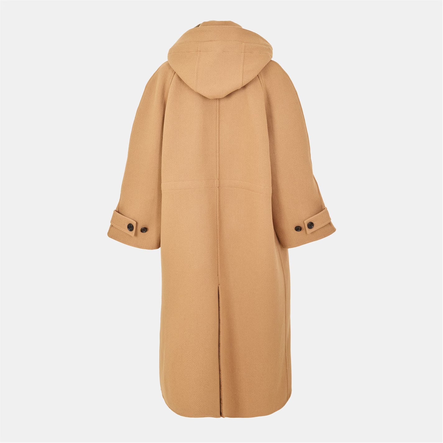 Women's Wool Cashmere Detachable Hood Overcoat