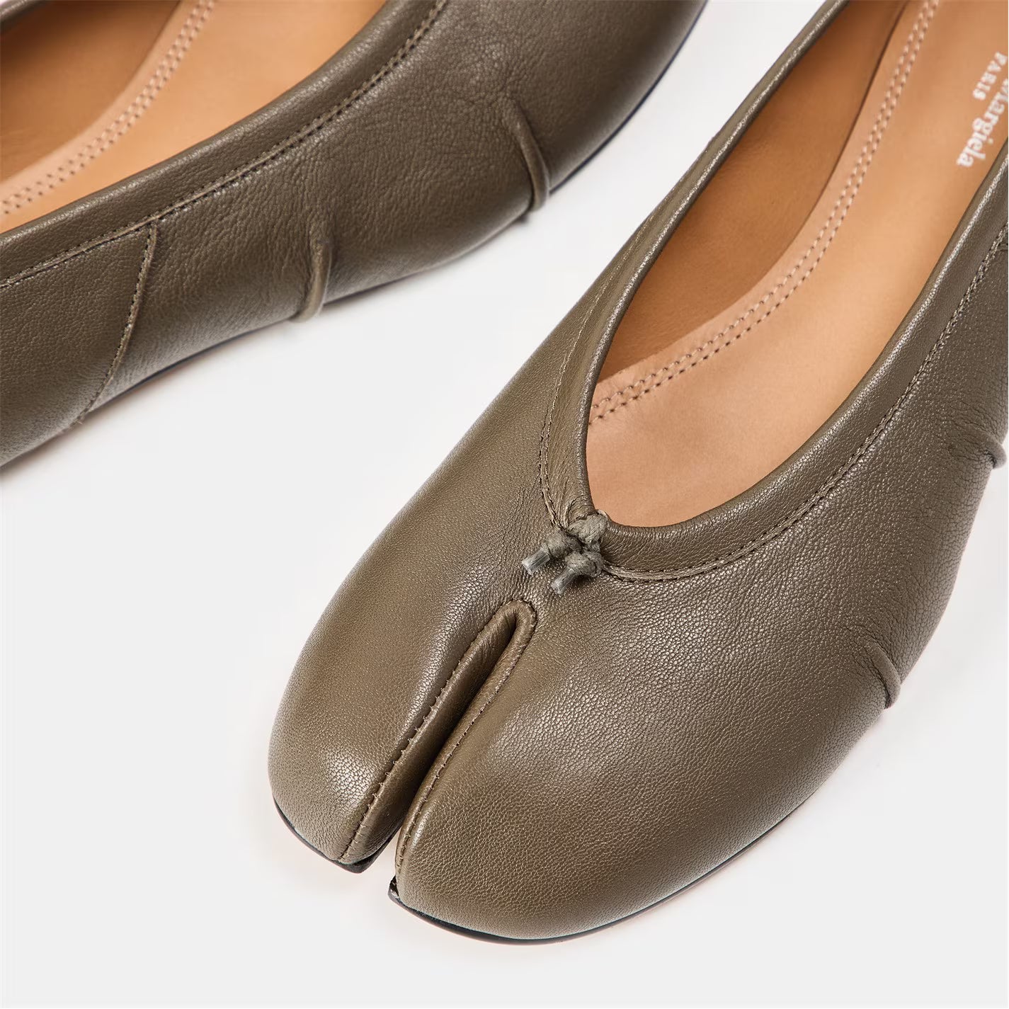 Leather Tabi Ballet Flats