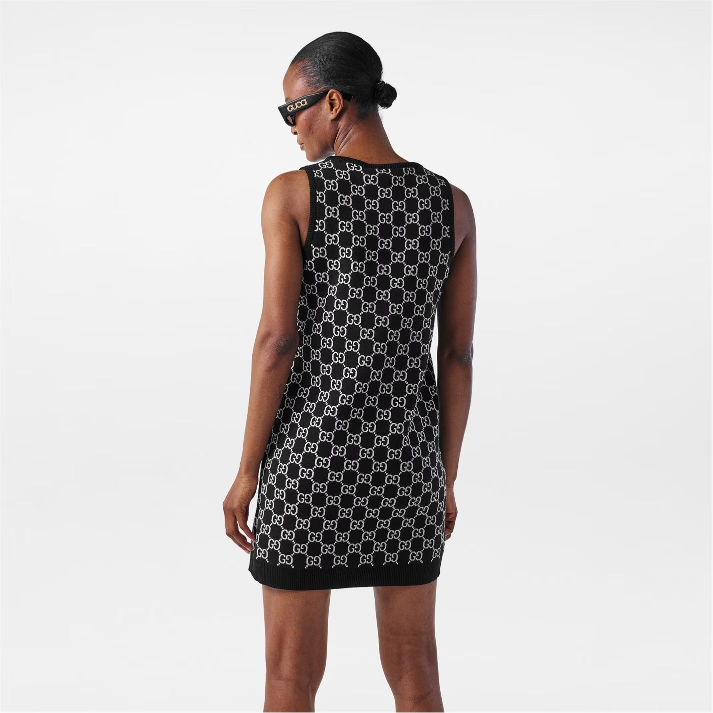 GUCCI Logo-Jacquard Mini Dress