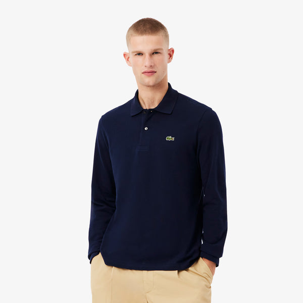 Classic Fit Long Sleeved L.12.12 Polo Shirt