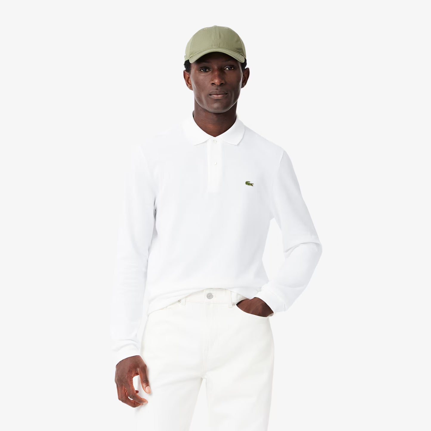 Classic Fit Long Sleeved L.12.12 Polo Shirt