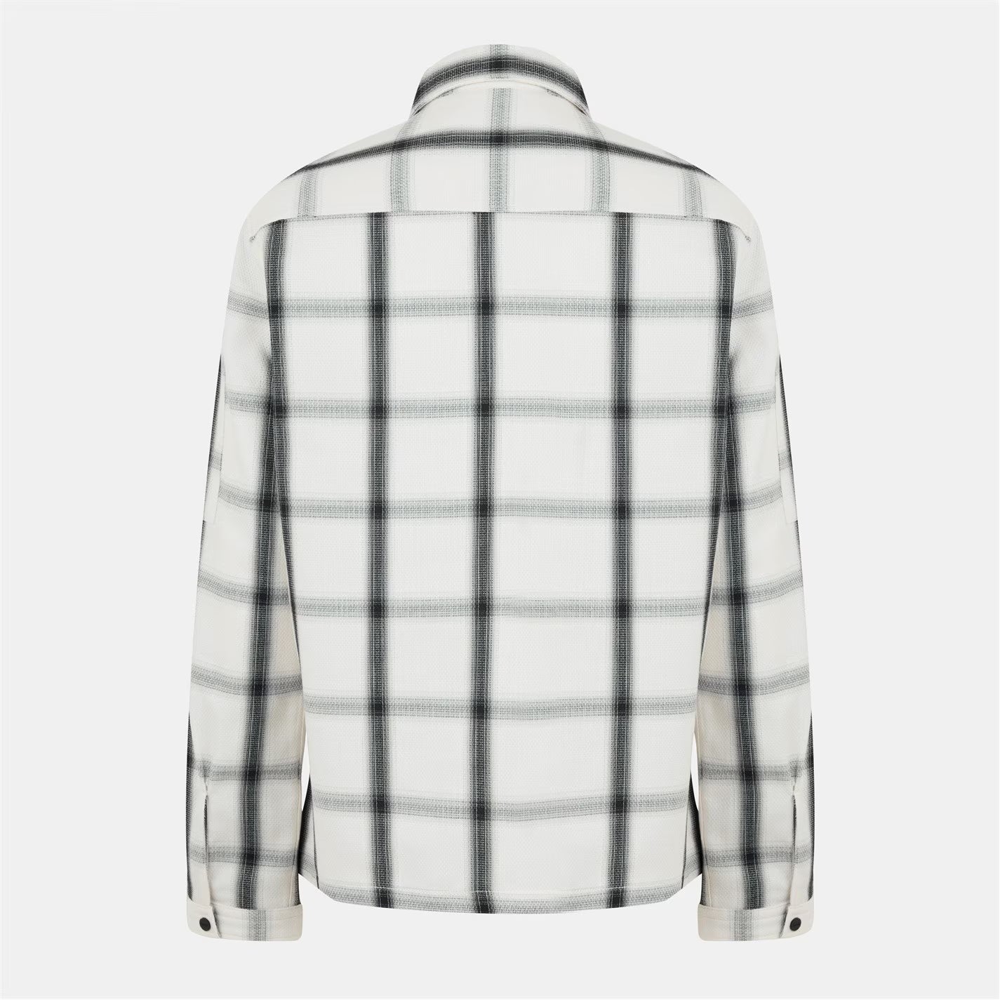 Men's Emmond Red Cotton Long Sleeve Zip Overshirt