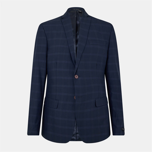 Men's Rust Check Suit Jacket