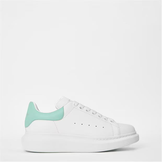 Women's Logo Print Leather Oversized Trainers