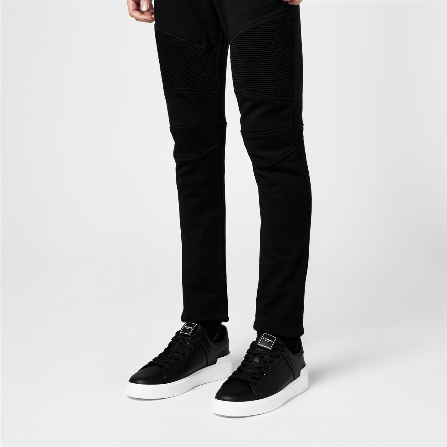 BALMAIN Men's B-Court Classic Leather Trainers