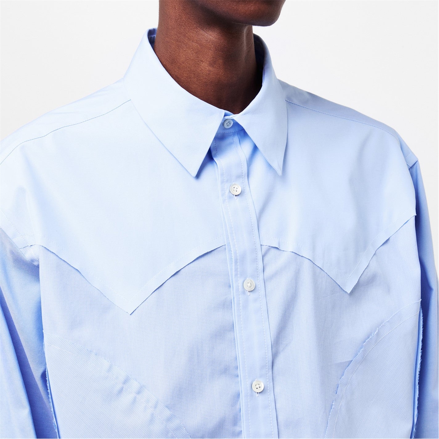 MAISON MARGIELA Men's Long-Sleeve Plain Shirt