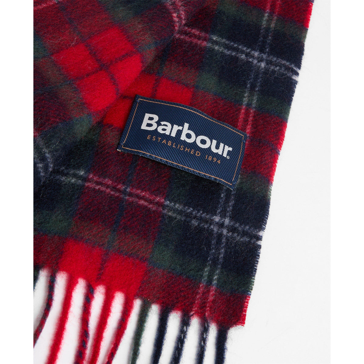 Barbour Mens Tartan Scarf and Glove Set