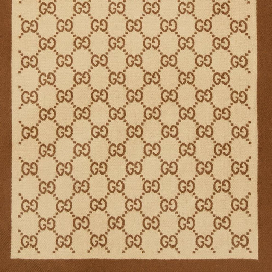 Gucci Monogram Knitted Wool Scarf