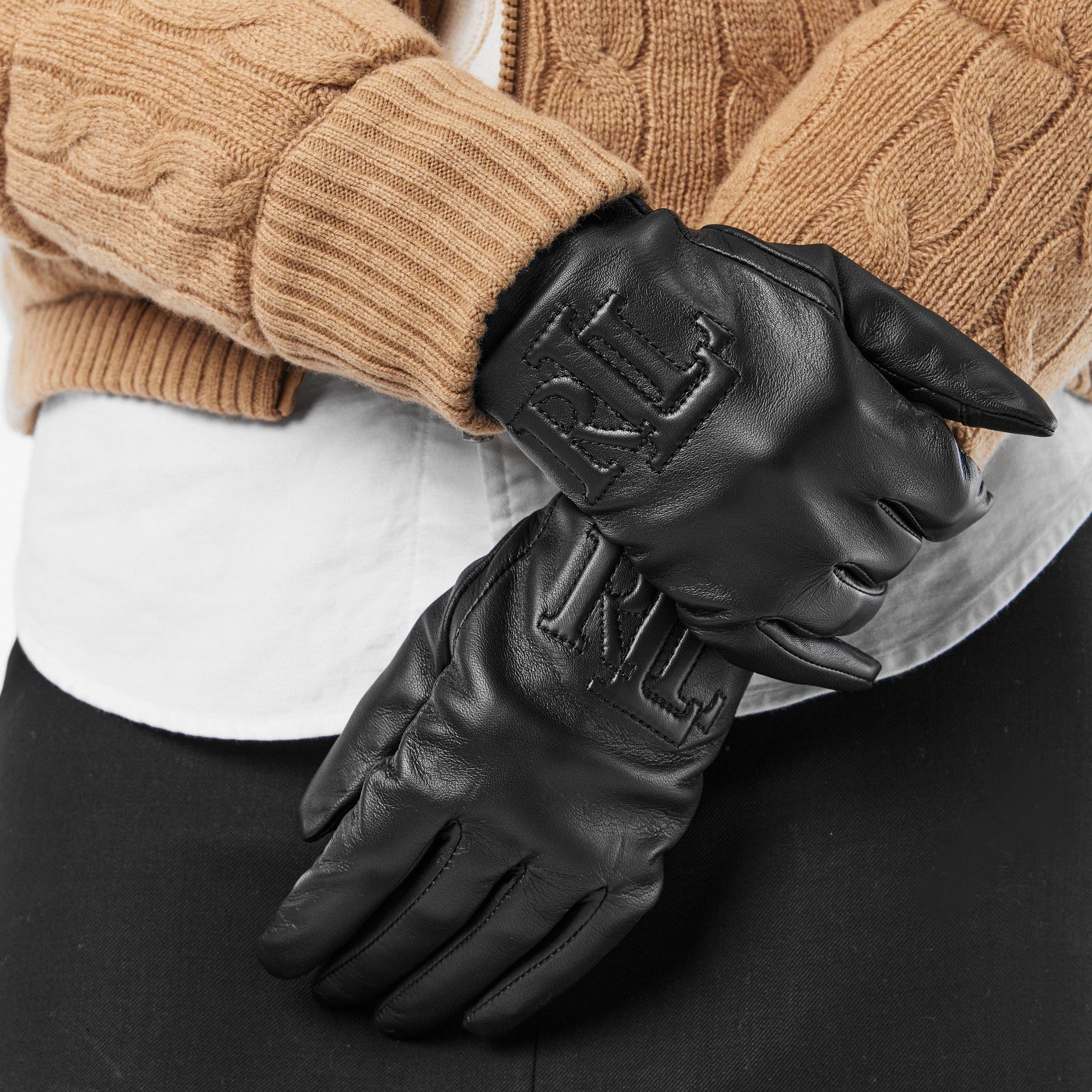 Lauren by Ralph Lauren Logo-Embossed Gloves