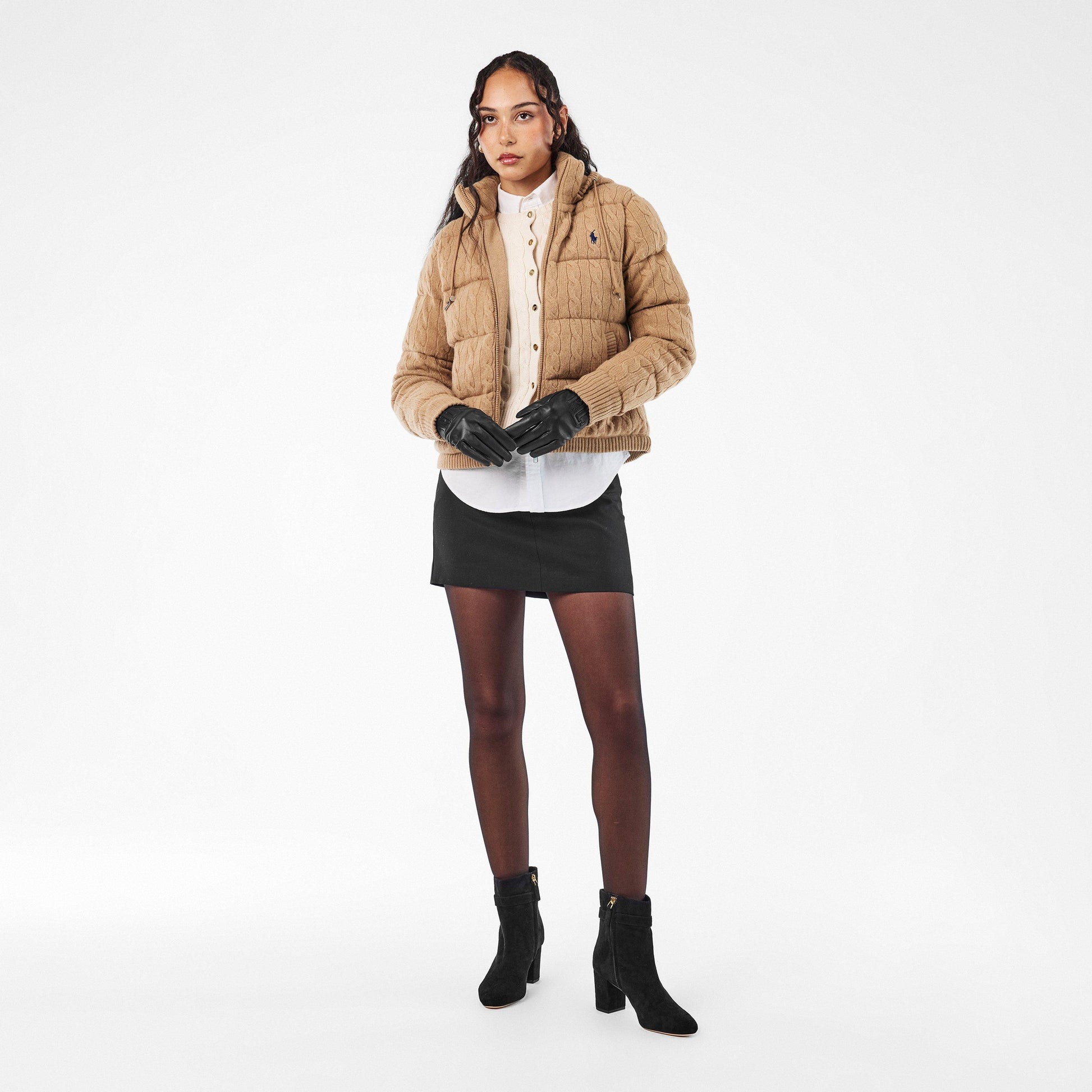Lauren by Ralph Lauren Logo-Embossed Gloves