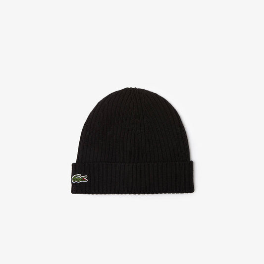 Lacoste Men's Ribbed Knitted Beanie