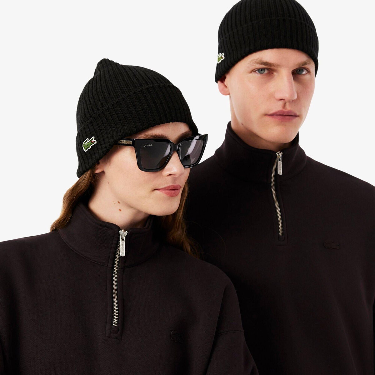 Lacoste Men's Ribbed Knitted Beanie