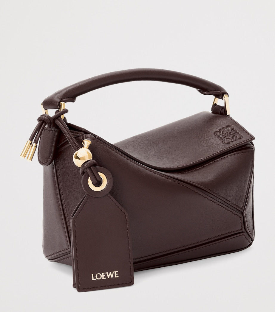 LOEWE Mini Leather Puzzle Top-Handle Bag