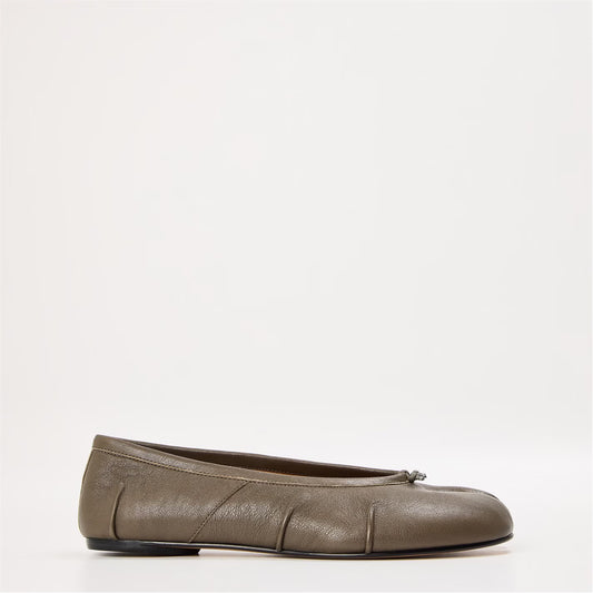 Leather Tabi Ballet Flats