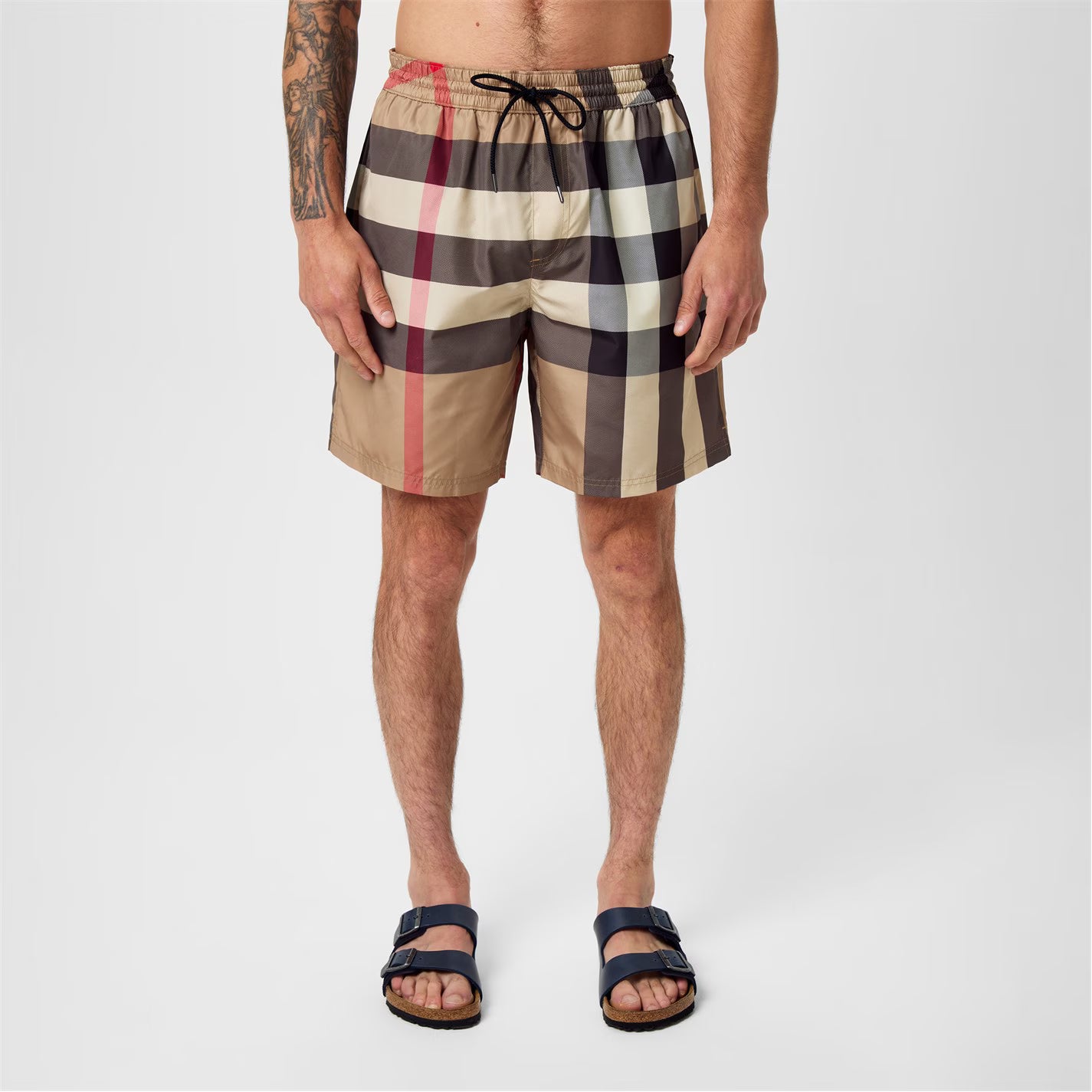 Men's Check Swim Shorts