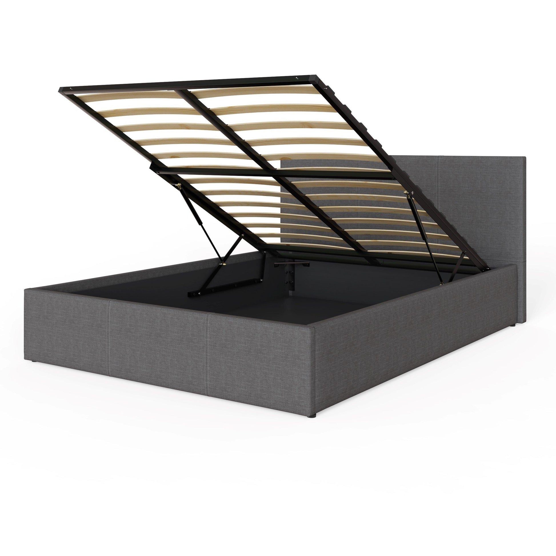End Lift Ottoman Bed Faux Leather
