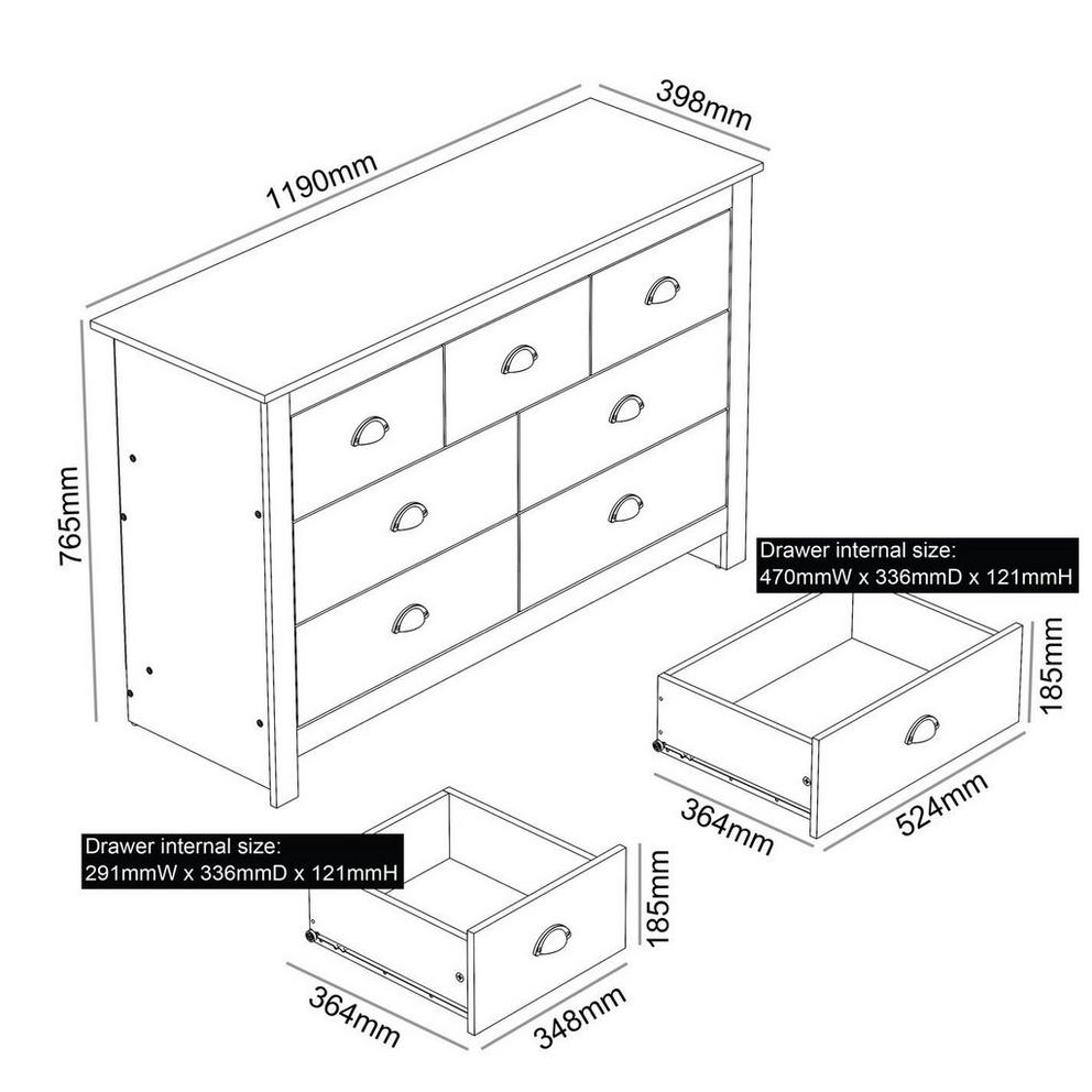 Jack Wills Lancaster Multi Chest of Drawers