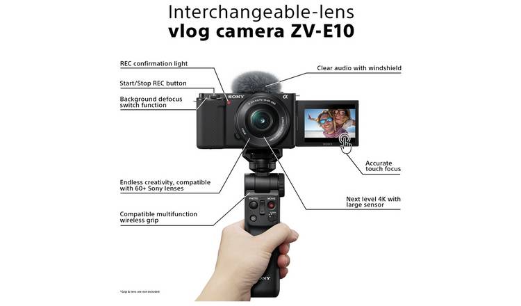 Sony Alpha ZV-E10L Mirrorless Vlog Camera with 16-50mm lens