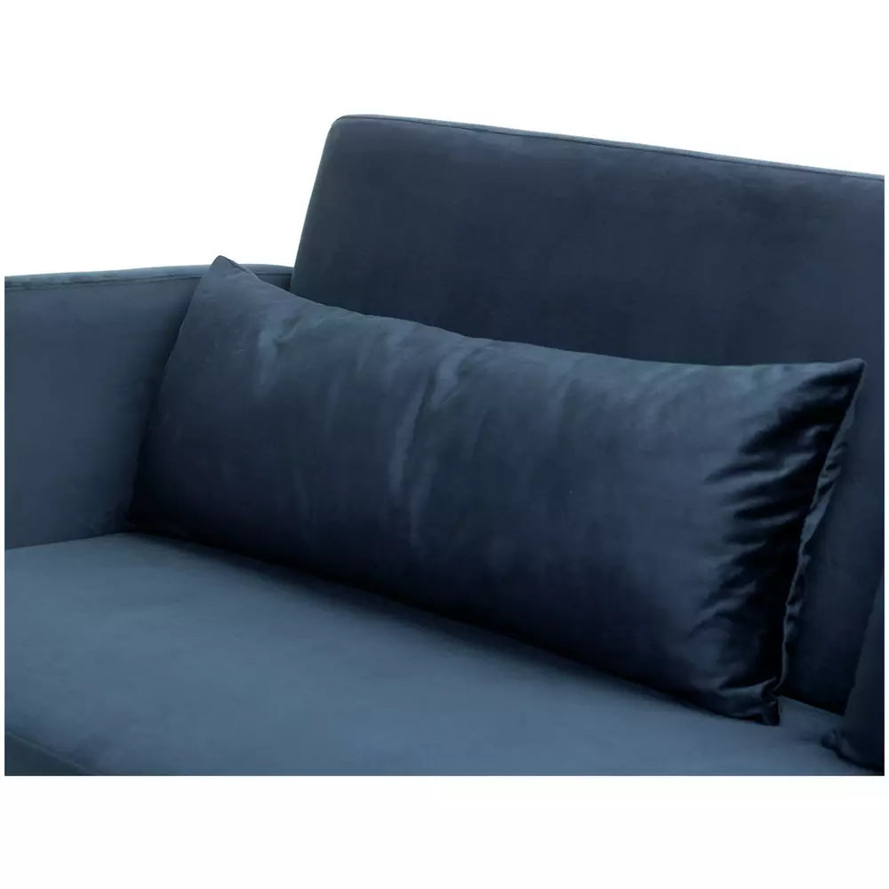 Argos Home Andy Velvet 3 Seater Clic Clac Sofa Bed - Blue