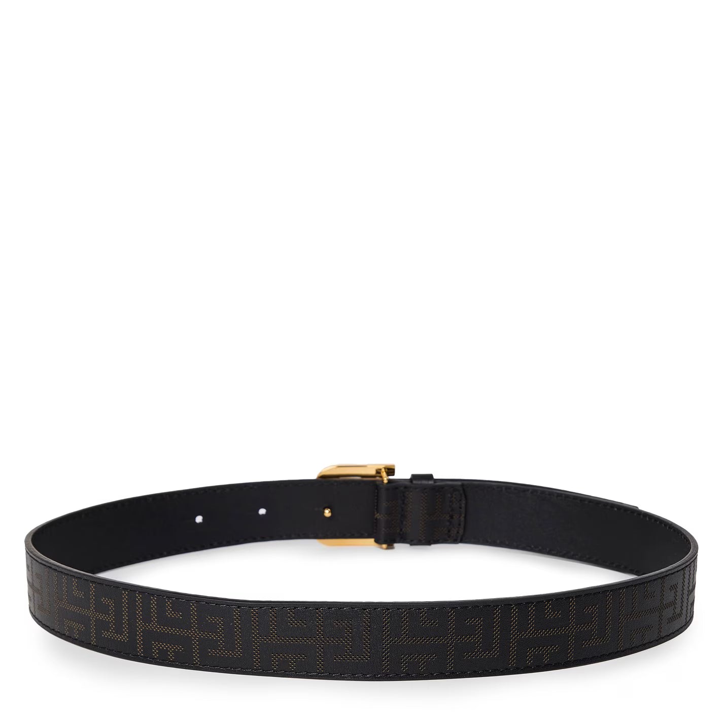 Juniors' Leather Logo Belt