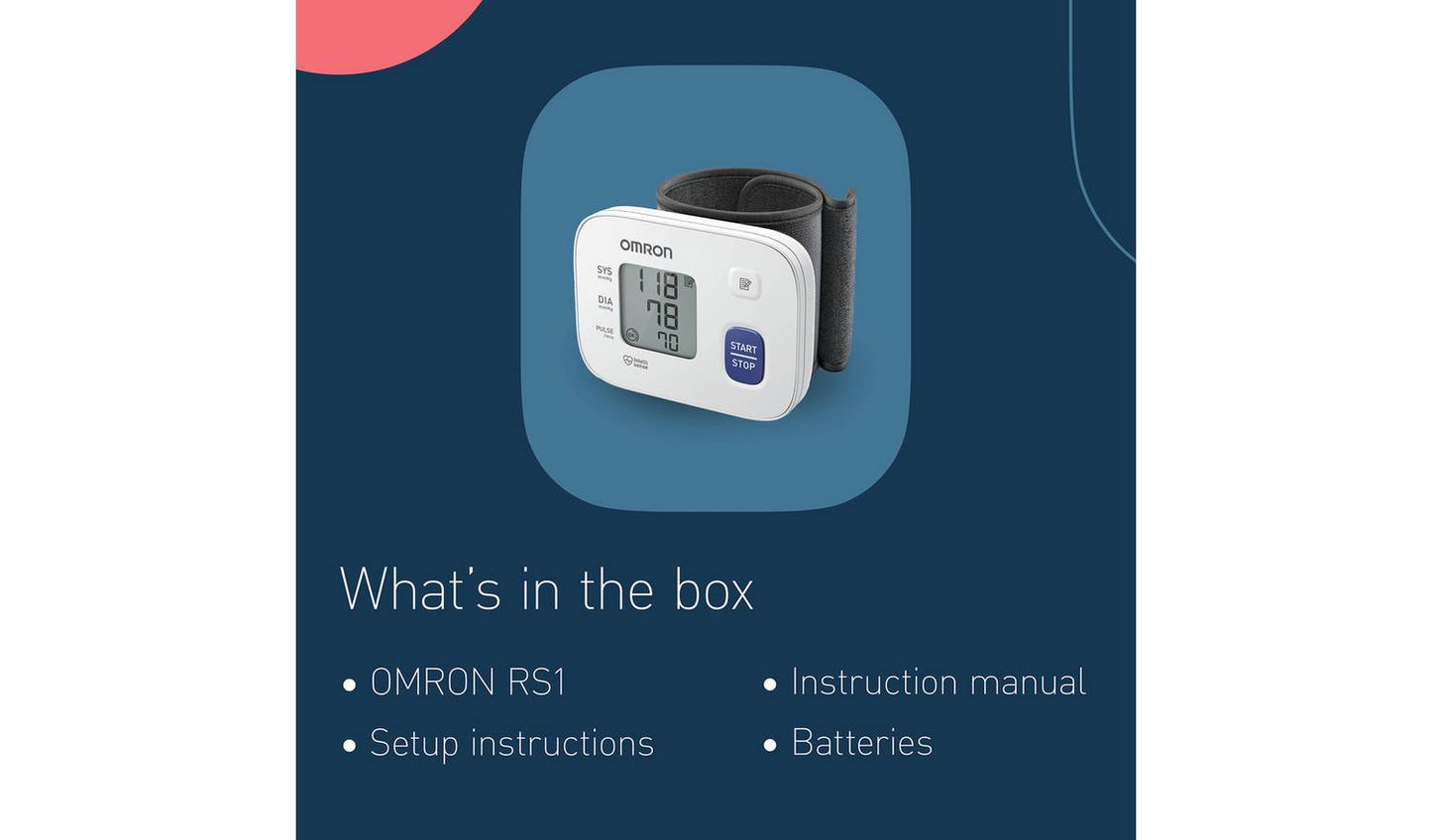 OMRON RS1 Wrist Blood Pressure Monitor