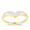 9ct Yellow Gold Wishbone Diamond Ring