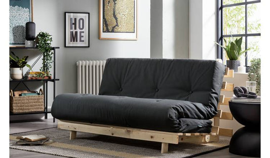 Kyoto Tosa 2 Seater Futon Sofa Bed - Grey