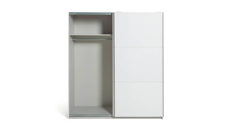 Habitat Holsted 180cm Sliding Wardrobe - White Gloss