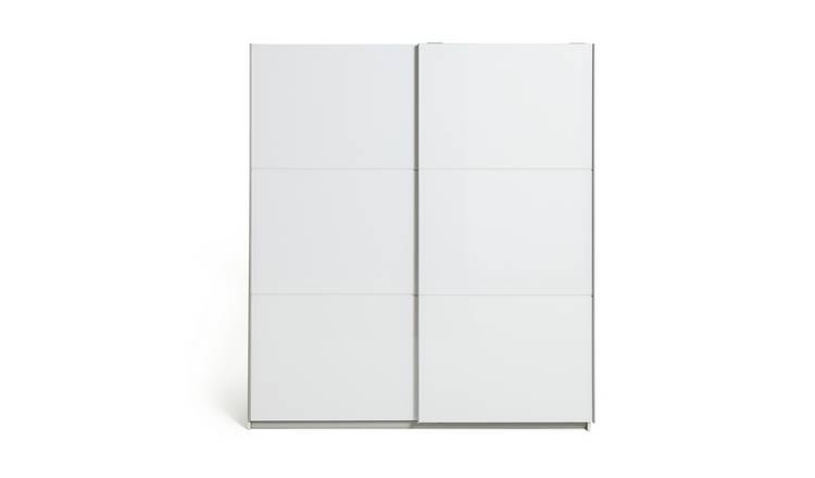 Habitat Holsted 180cm Sliding Wardrobe - White Gloss