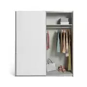 Habitat Holsted 180cm Sliding Wardrobe - White Gloss